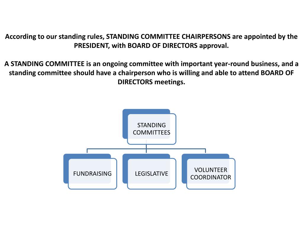PPT According to our standing rules, the EXECUTIVE COMMITTEE consists