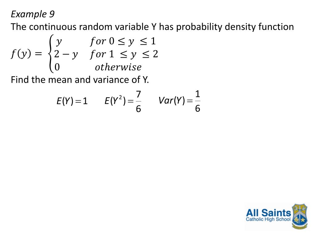 PPT Continuous Random Variables PowerPoint Presentation, free