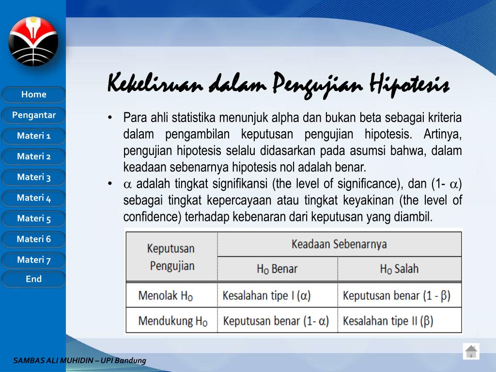 PPT Bahan Ajar MATA KULIAH STATISTIKA 2 PowerPoint
