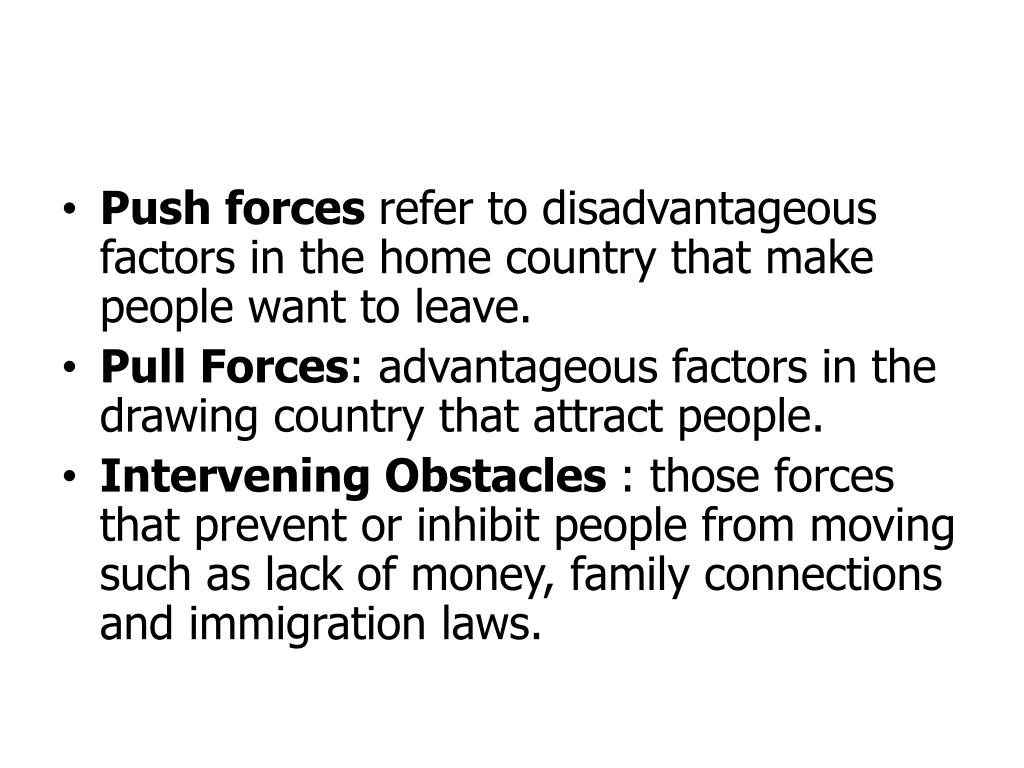 PPT Push & Pull Factors PowerPoint Presentation, free download ID