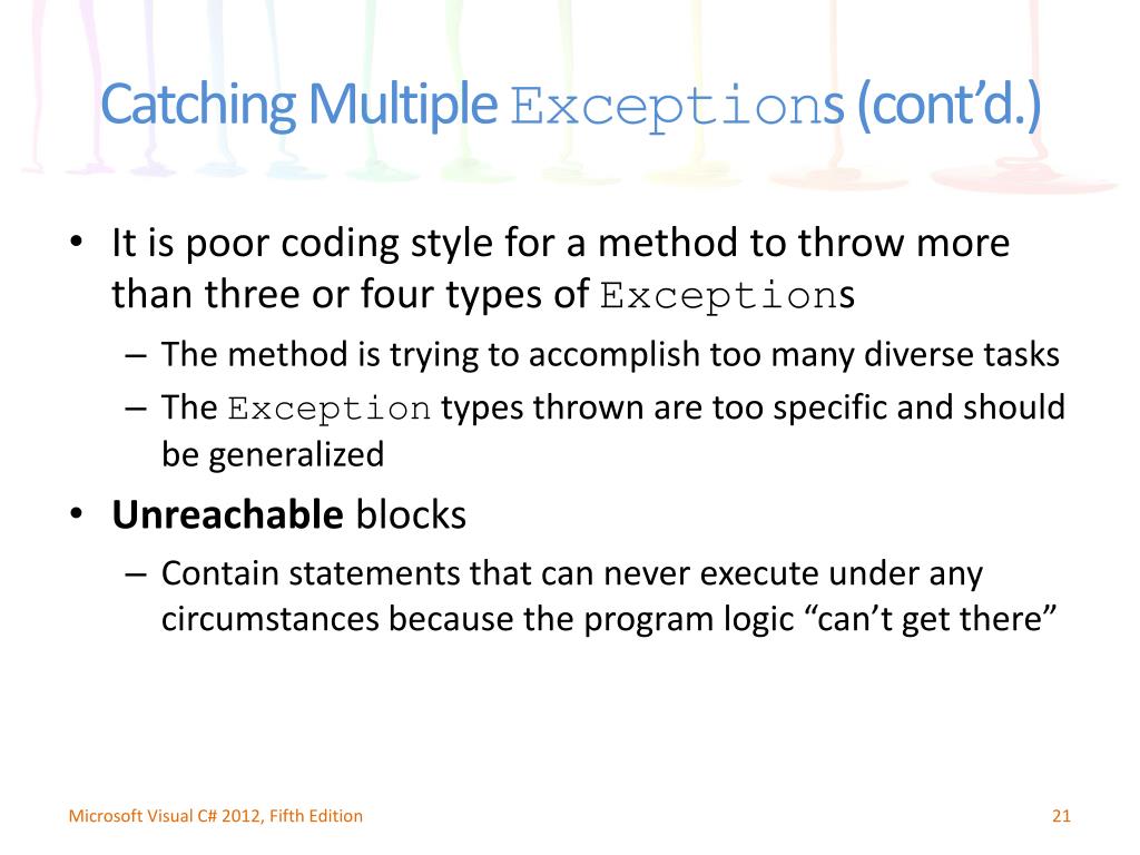 PPT Chapter 11 Exception Handling PowerPoint Presentation, free