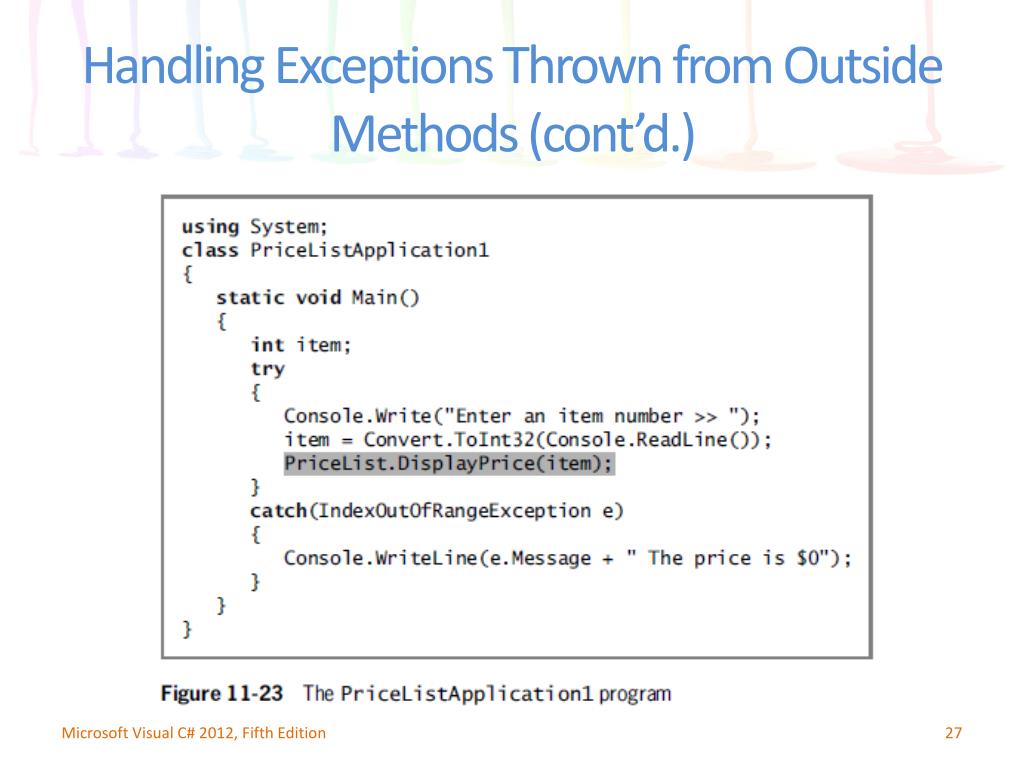 PPT Chapter 11 Exception Handling PowerPoint Presentation, free