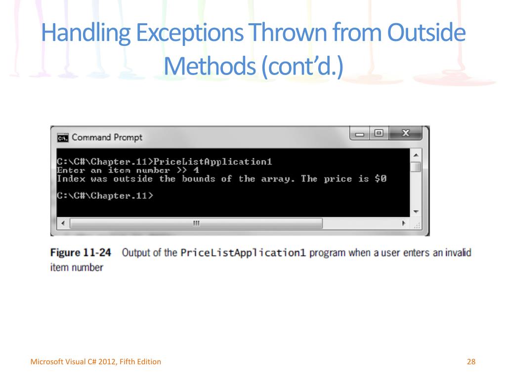 PPT Chapter 11 Exception Handling PowerPoint Presentation, free