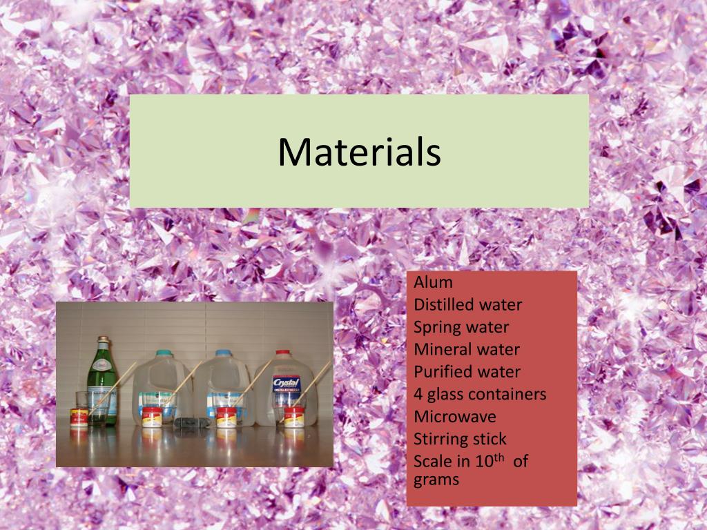 PPT Distilled or Mineral…Does I t Matter? PowerPoint Presentation