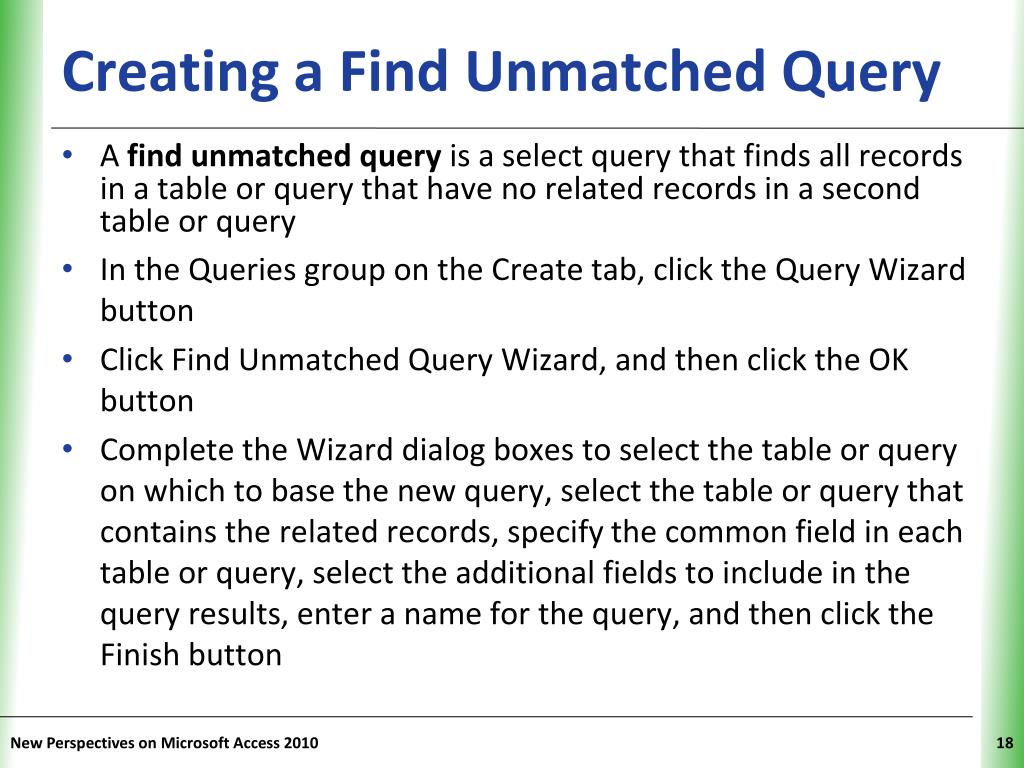 PPT Tutorial 5 Creating Advanced Queries and Enhancing Table Design