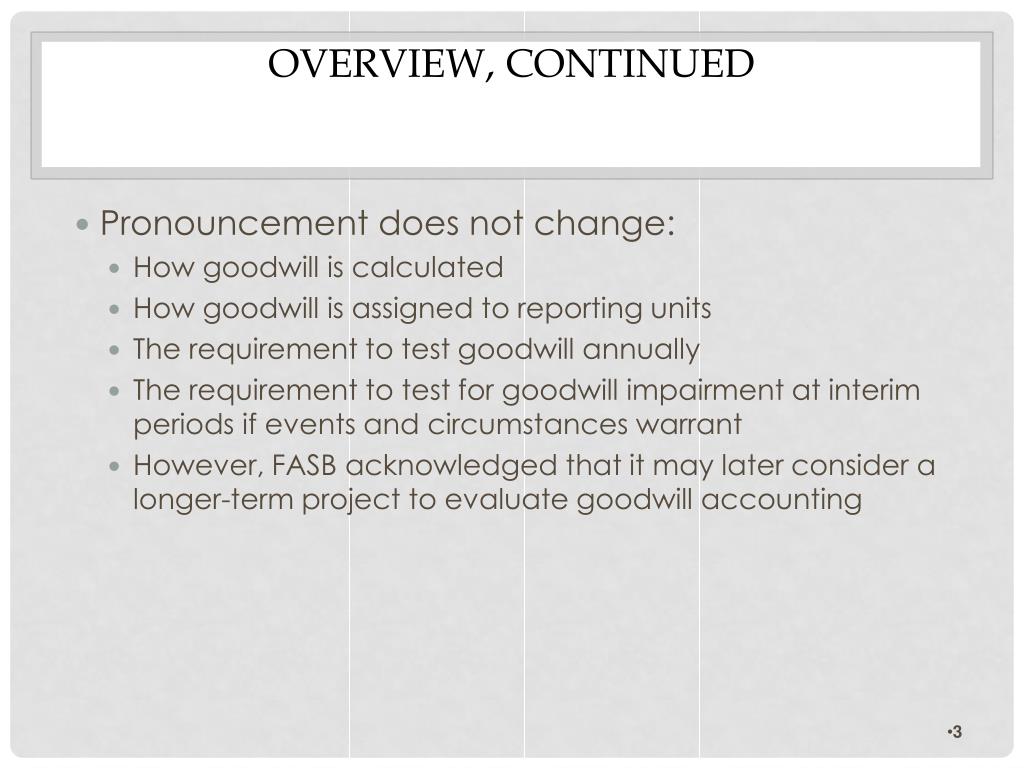 PPT Goodwill Impairment PowerPoint Presentation, free download ID