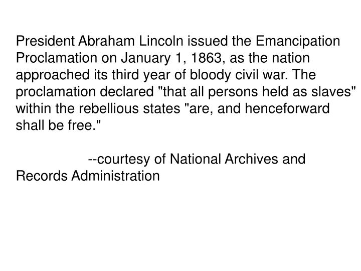 👍 Why did abraham lincoln issue the emancipation proclamation