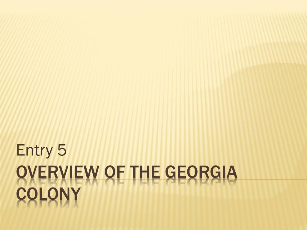 PPT Overview of the Colony PowerPoint Presentation, free