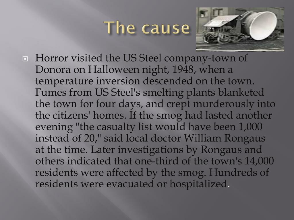 PPT The Donora fluoride fog PowerPoint Presentation, free download