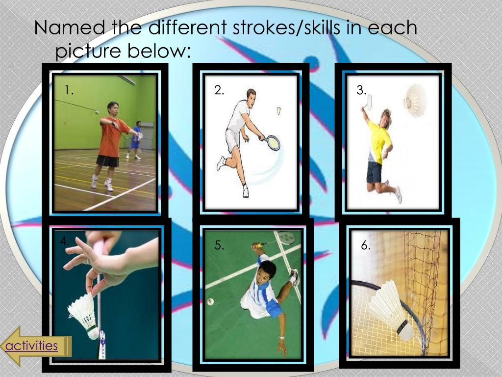 PPT Lets play Badminton PowerPoint Presentation, free download ID