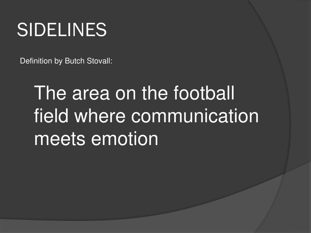 PPT Sideline communication PowerPoint Presentation, free download ID2596173