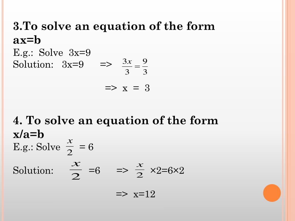 PPT LINEAR EQUATIONS PowerPoint Presentation, free download ID2598243