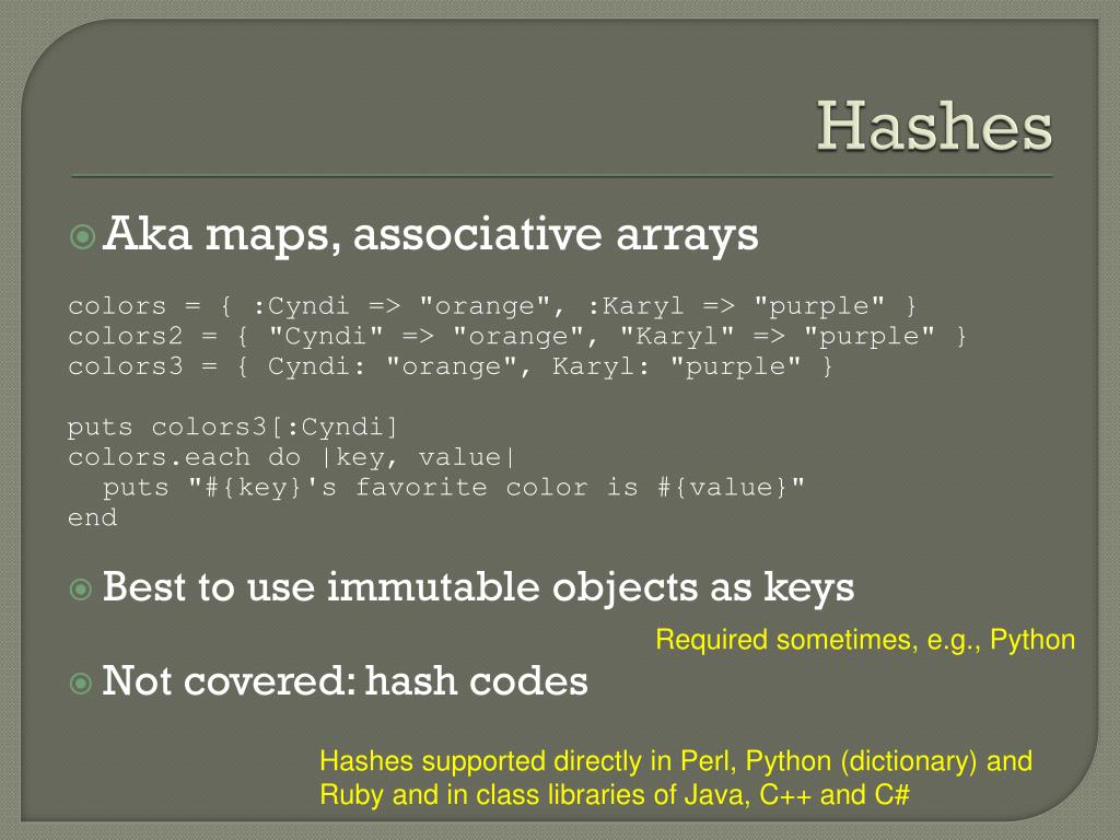 PPT Ruby Data Types PowerPoint Presentation, free download ID2600941