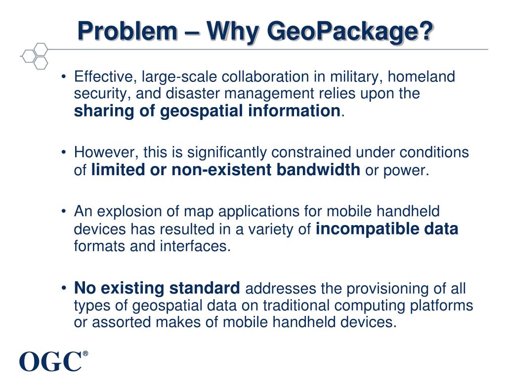 PPT OGC GeoPackage Encoding Standard PowerPoint Presentation, free