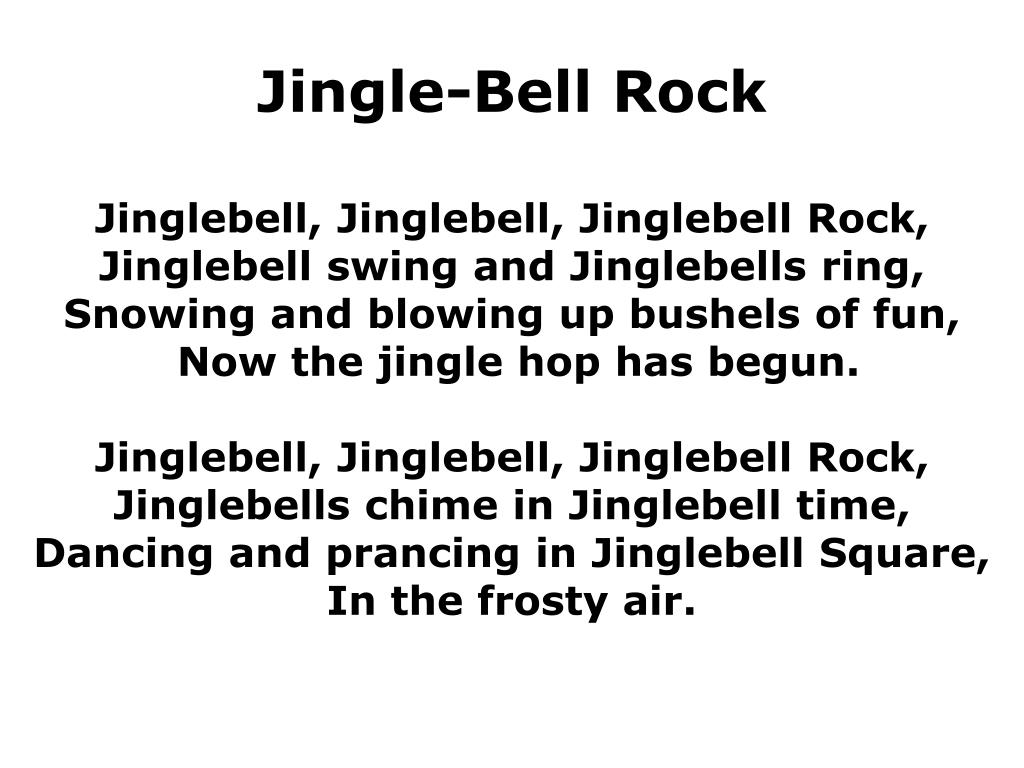 PPT JingleBell Rock PowerPoint Presentation, free download ID2603463