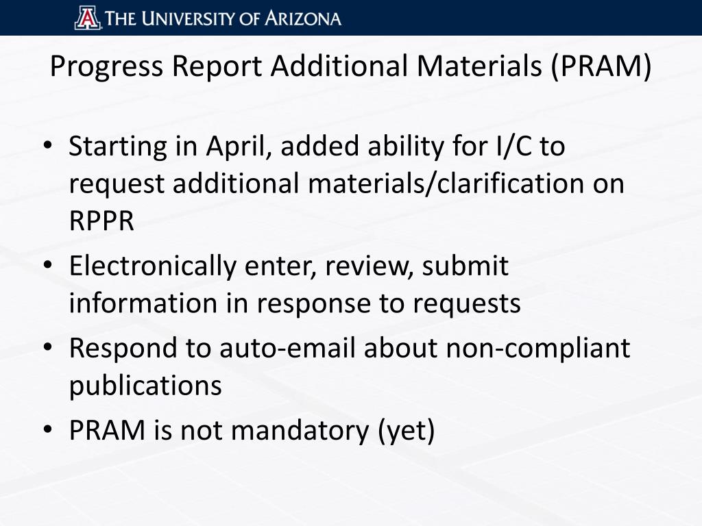 PPT The NIH Progress Report PowerPoint Presentation, free download