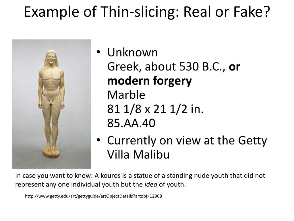 PPT Blink The Power of Thinking Without Thinking by Malcolm Gladwell