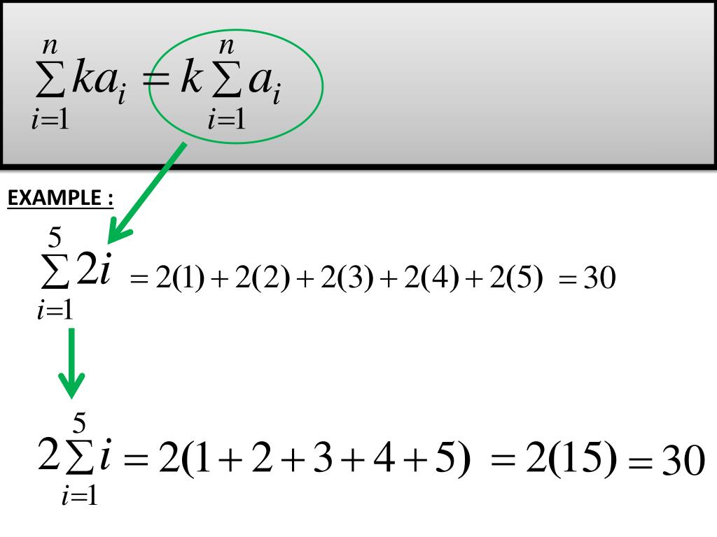 PPT Sigma Notation PowerPoint Presentation, free download ID2606098