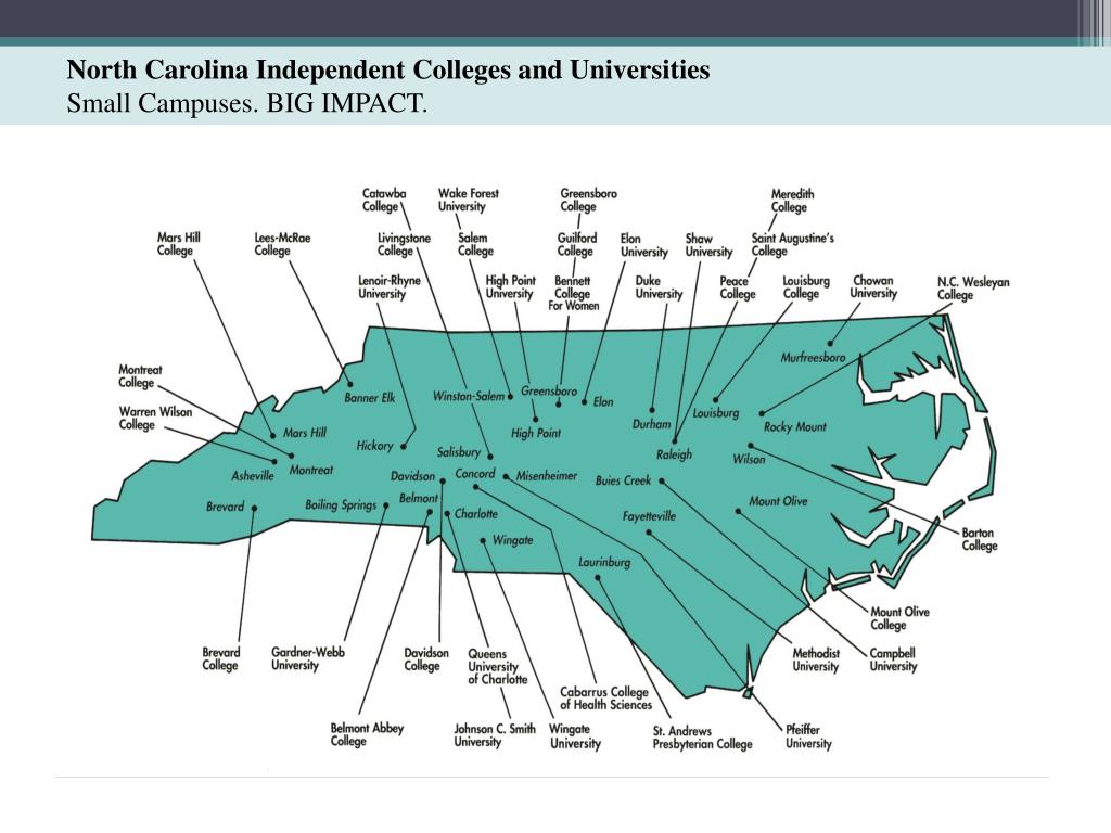PPT North Carolina Independent Colleges and Universities PowerPoint