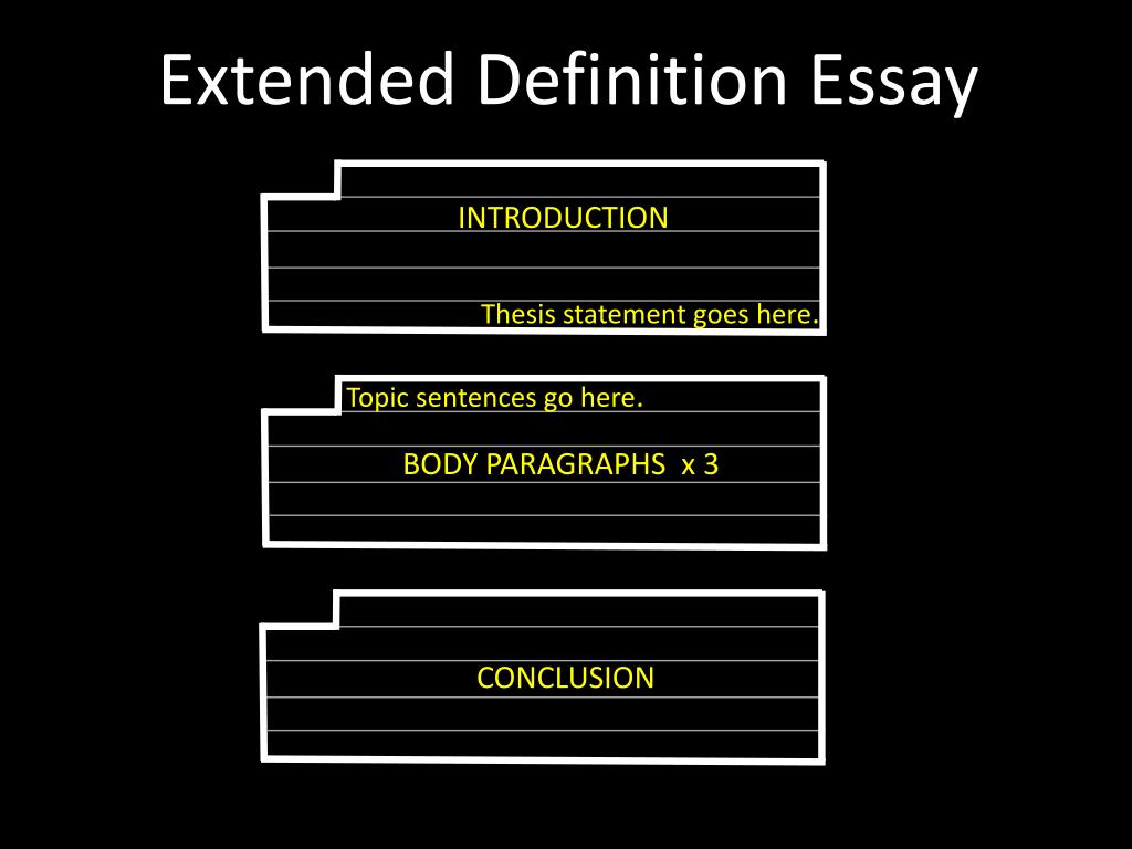 PPT Extended Definition Essay PowerPoint Presentation, free download