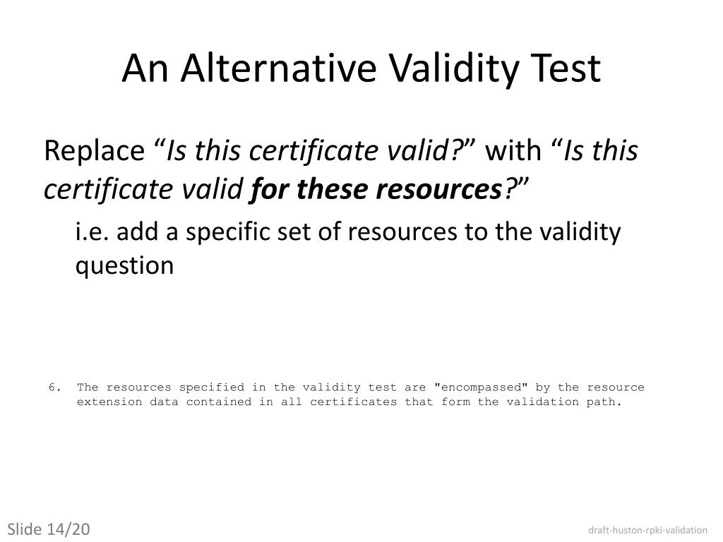 PPT RPKI Validation Revisited PowerPoint Presentation, free