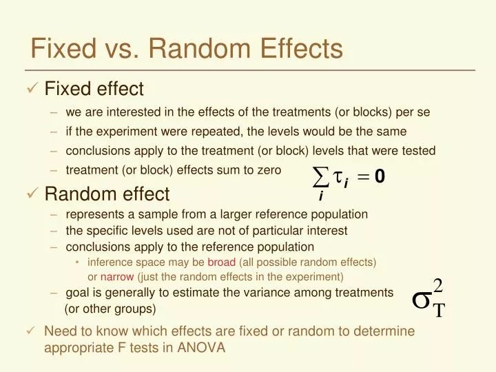 PPT Fixed vs. Random Effects PowerPoint Presentation, free download