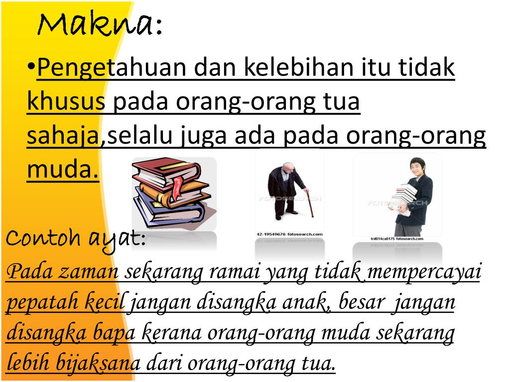 Peribahasa Dan Contoh Ayat / Keputusan presiden sudah di tetapkan