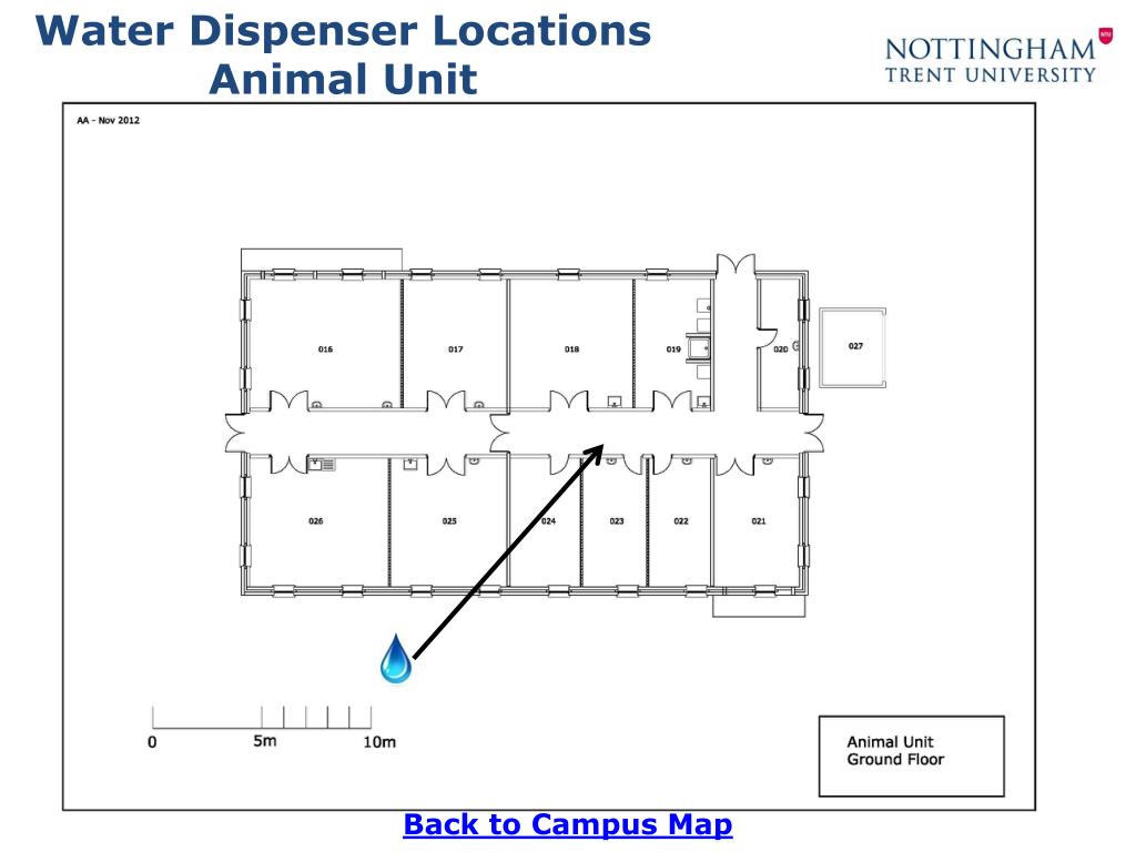 PPT Water Dispenser Locations Brackenhurst Campus PowerPoint