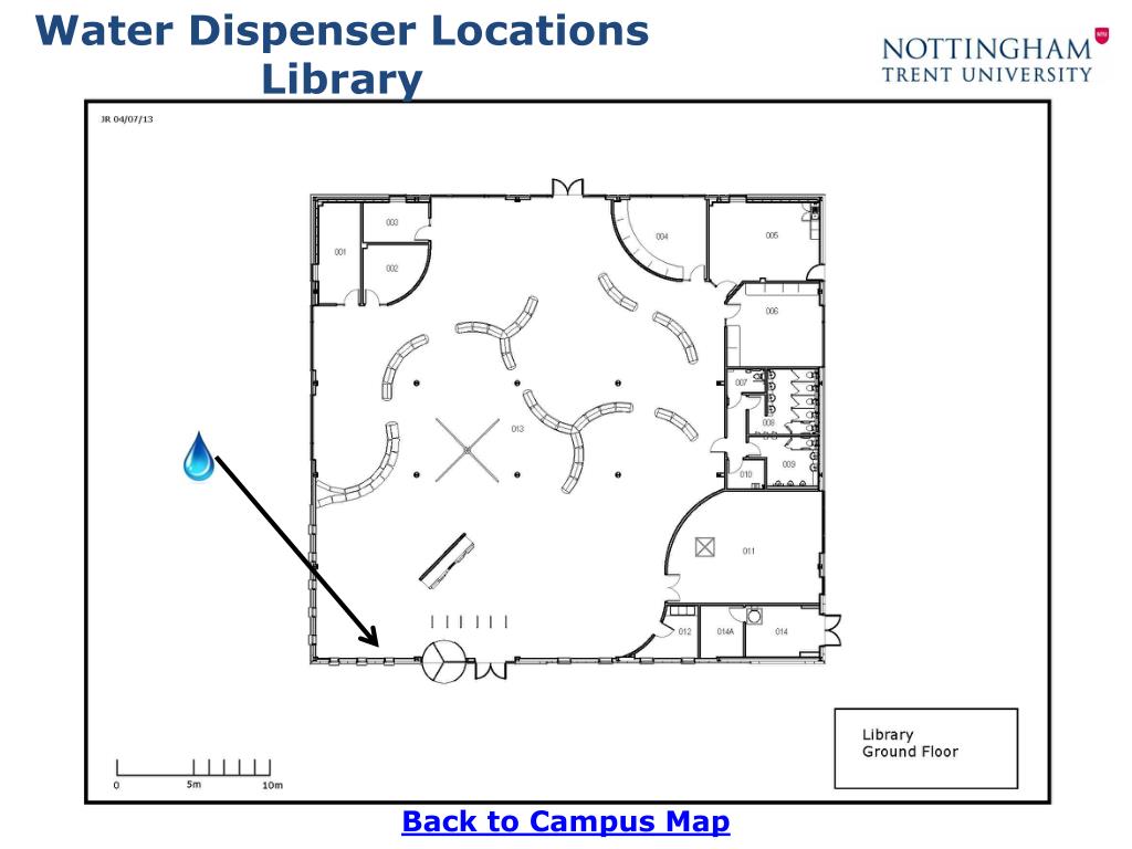 PPT Water Dispenser Locations Brackenhurst Campus PowerPoint
