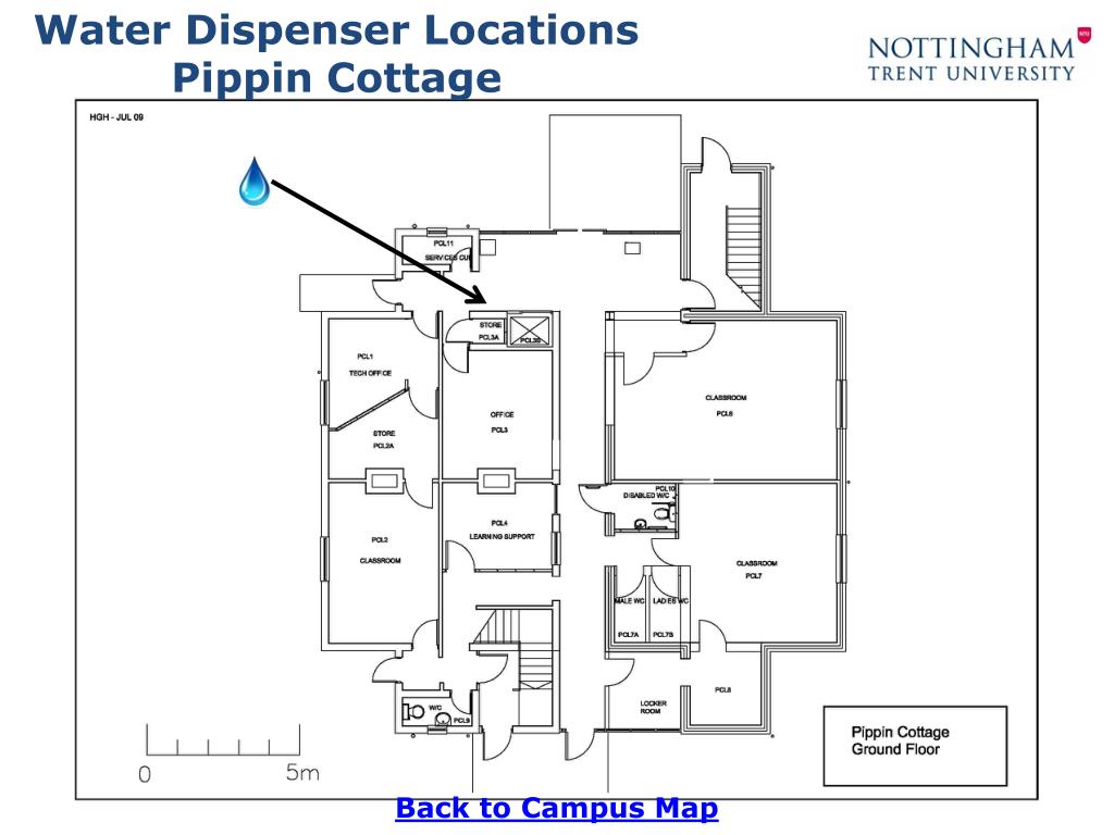 PPT Water Dispenser Locations Brackenhurst Campus PowerPoint
