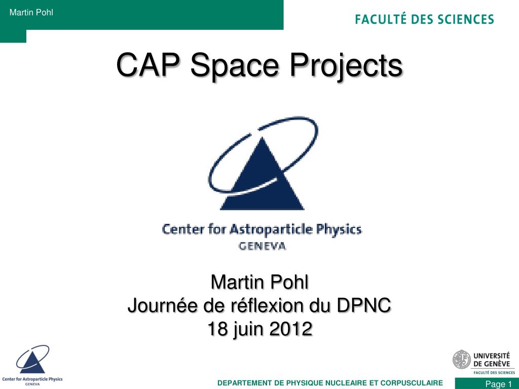 PPT CAP Space Projects PowerPoint Presentation, free download ID