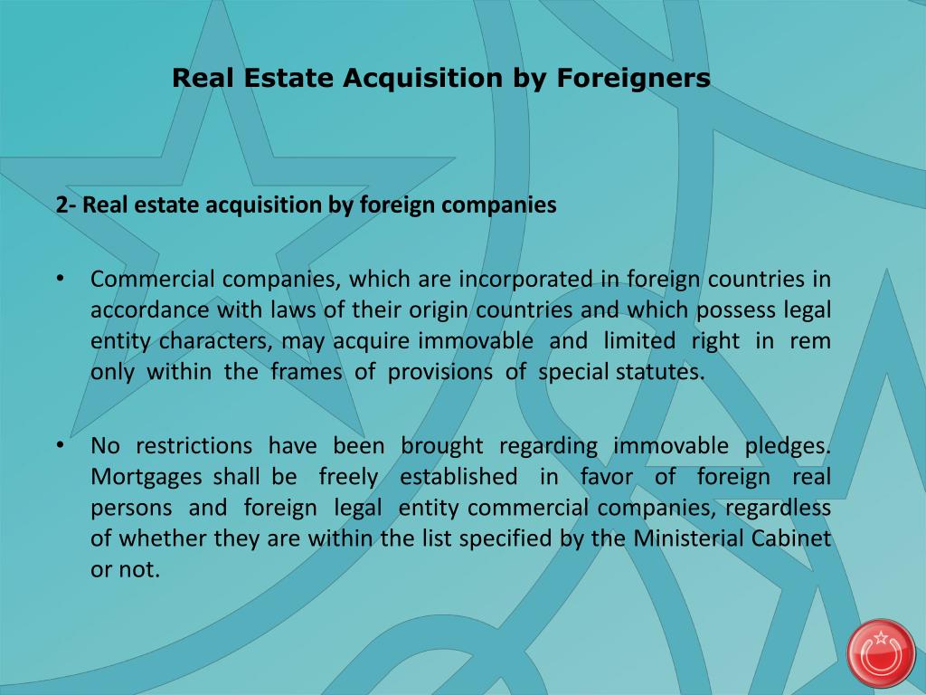 PPT Real Estate Acquisition by Foreigners PowerPoint Presentation