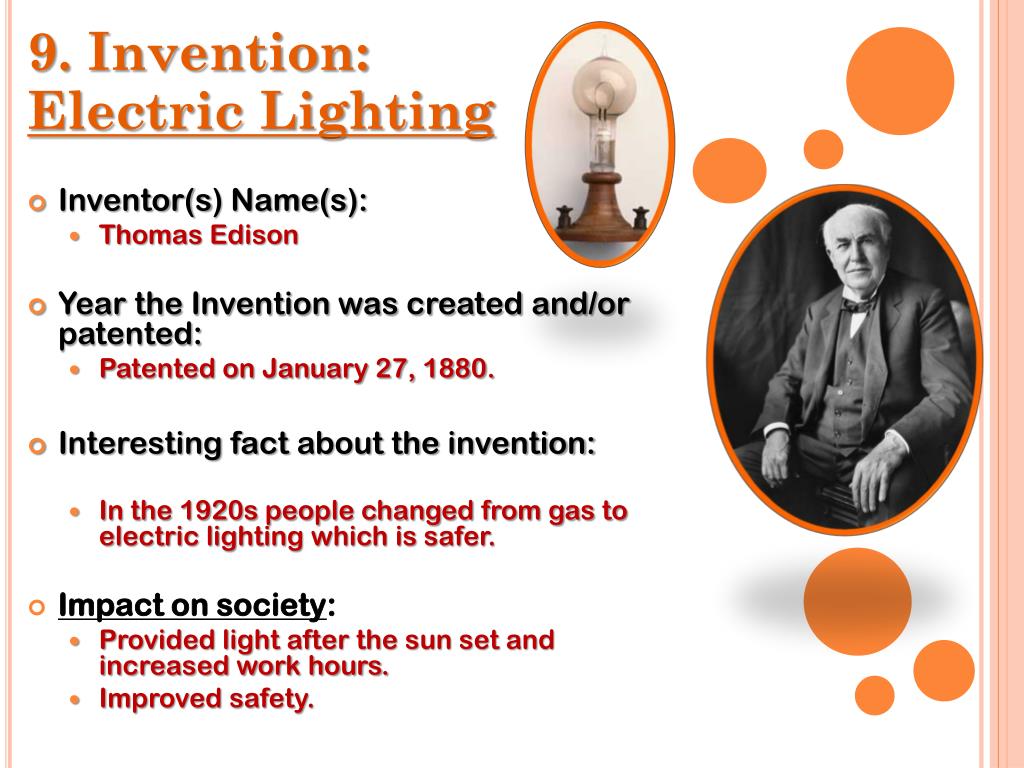 PPT Early American Inventions of the Gilded Age PowerPoint