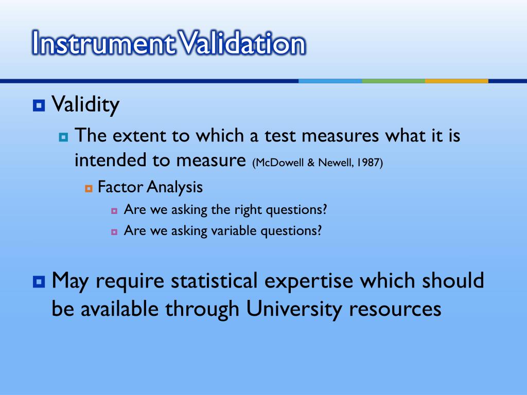 PPT Defining and Creating Valid Measurement Tools in