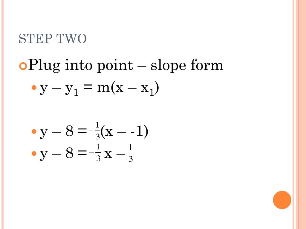 PPT Parallel & Perpendicular Lines in coordinate