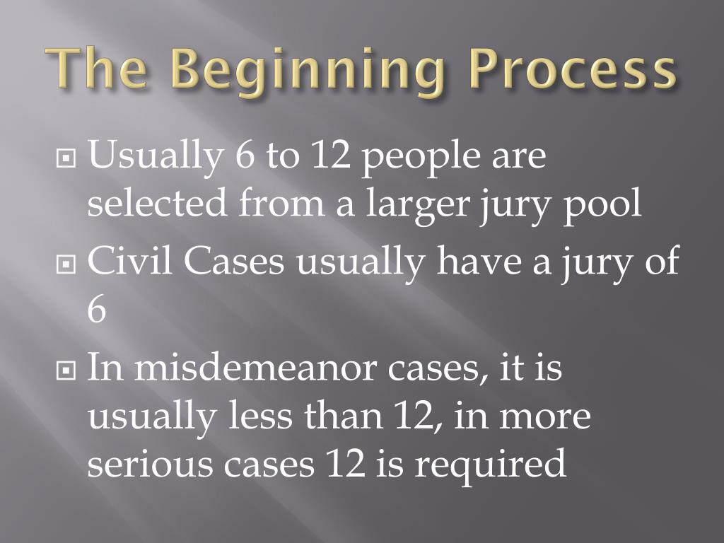 PPT Selecting a Jury PowerPoint Presentation, free download ID2626982