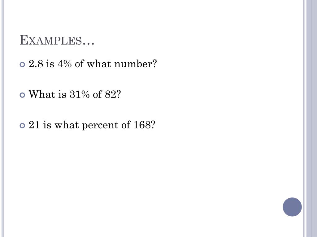 PPT Percent Proportions & Equations PowerPoint Presentation, free