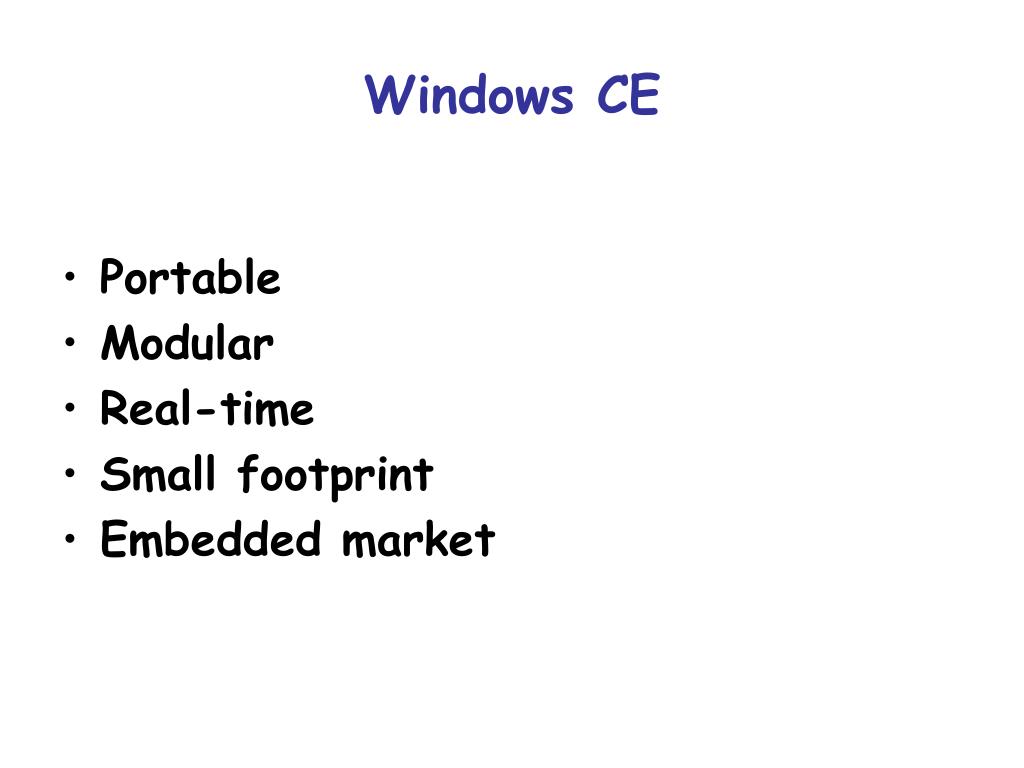 PPT Windows CE PowerPoint Presentation, free download ID2627772