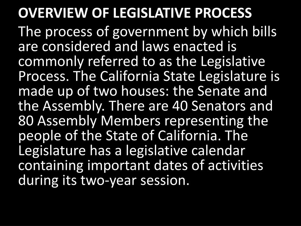 PPT How a bill a law in California PowerPoint Presentation