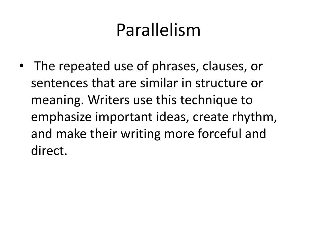 PPT Parallelism PowerPoint Presentation, free download ID2630657