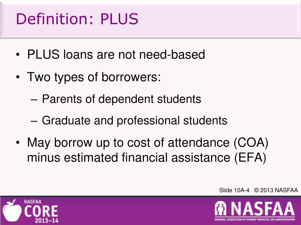PPT Federal Direct Loans Reviewing Program Requirements and