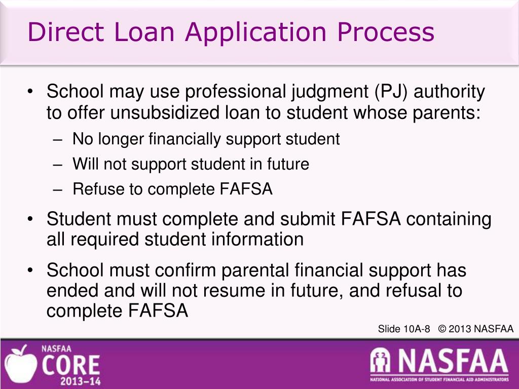 PPT Federal Direct Loans Reviewing Program Requirements and