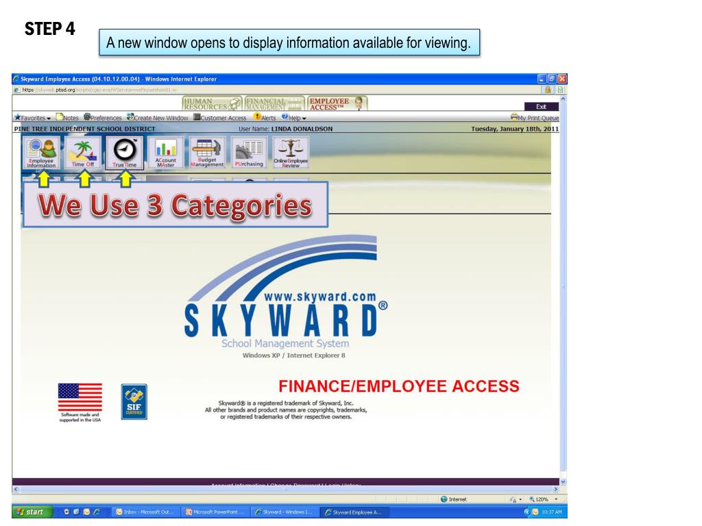 PPT TO SKYWARD EMPLOYEE ACCESS Step 1 PowerPoint Presentation