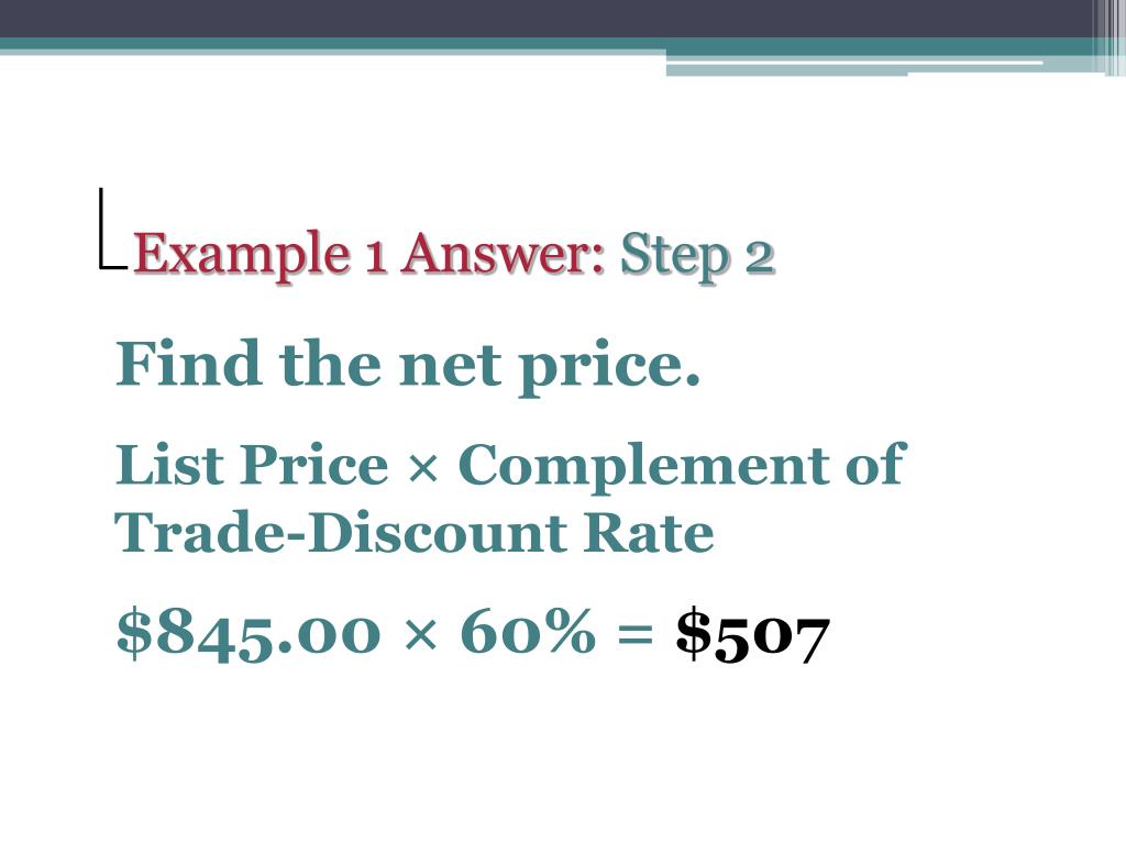 PPT Trade Discounts PowerPoint Presentation, free download ID2632276