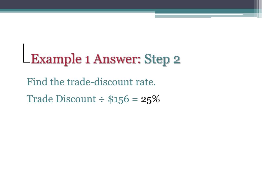 PPT Trade Discounts PowerPoint Presentation, free download ID2632276