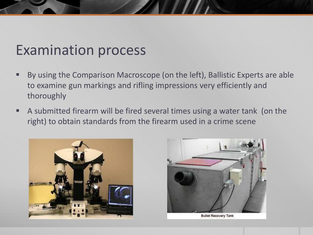 PPT Firearm Examiners and Ballistic Experts PowerPoint Presentation