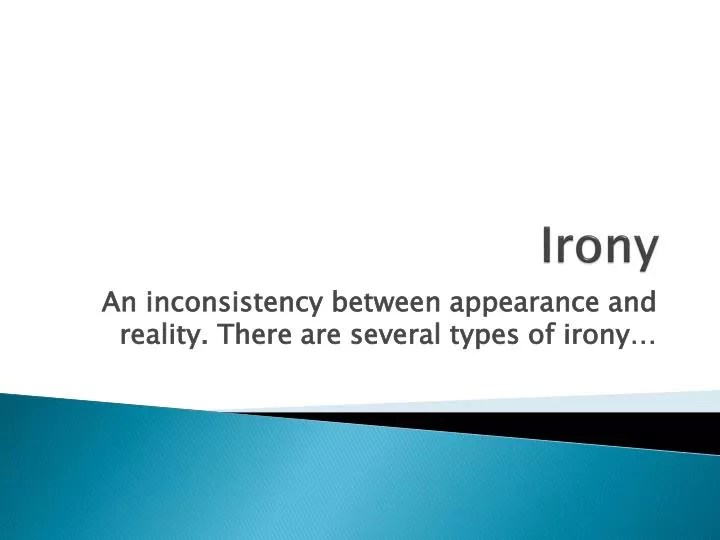 PPT Irony PowerPoint Presentation, free download ID2634465