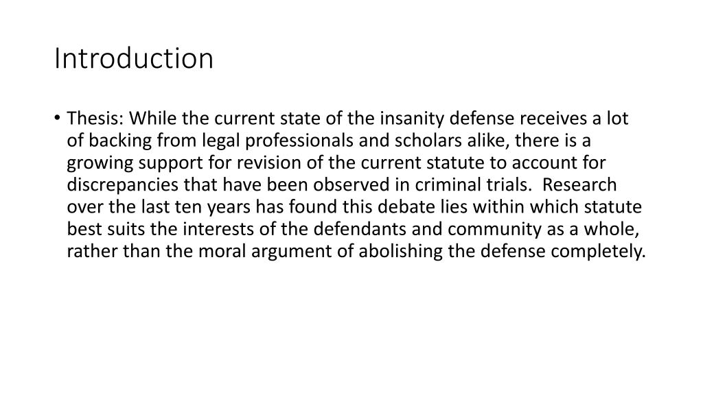 PPT Abolish the Insanity Defense? PowerPoint Presentation, free