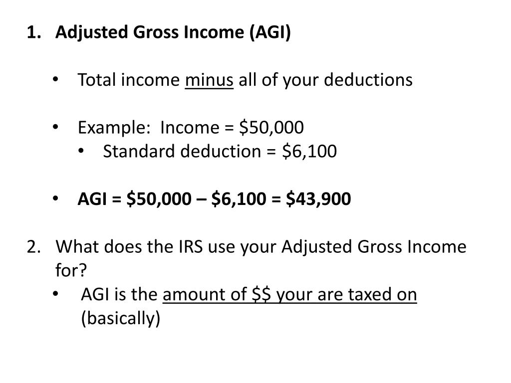 PPT 3/26/14 “Adjusted Gross PowerPoint Presentation, free
