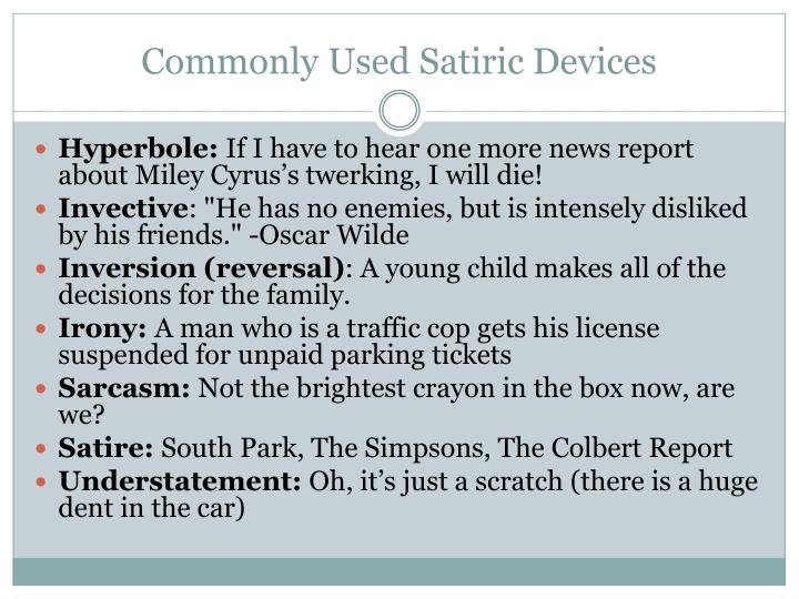 PPT SATIRE PowerPoint Presentation ID2637459